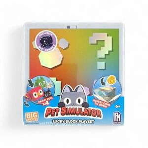 PhatMojo, Pet Simulator X, Series 2 Lucky Block Playset w/ 4 Fidget Pets